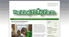 Desktop Screenshot of barkingfrogfarm.com